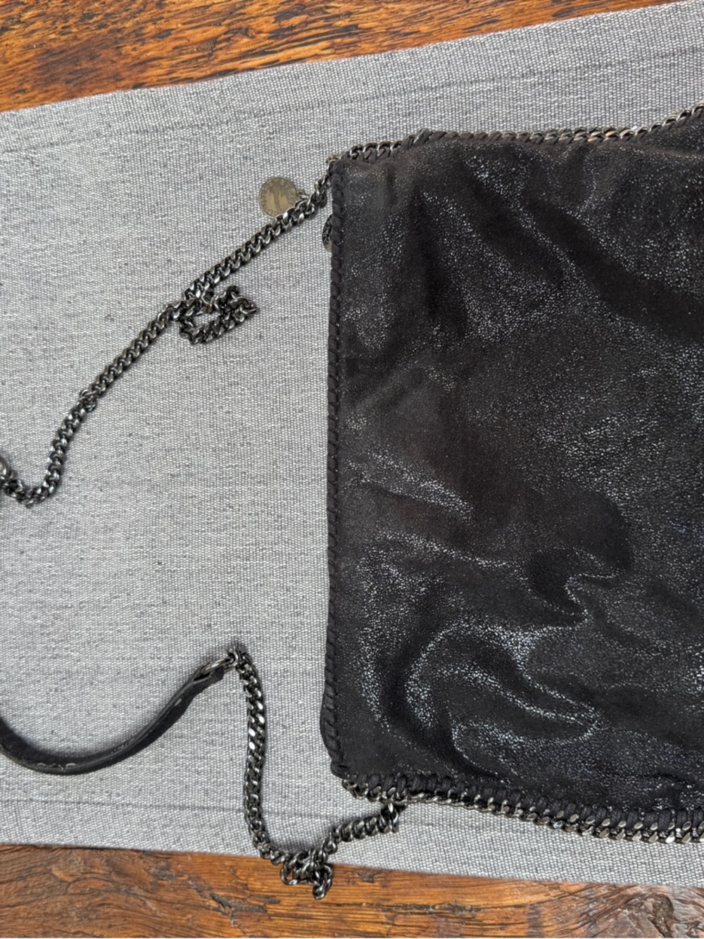 Stella McCartney Vegetarian Suede Crossbody Bag - Picture 8 of 9